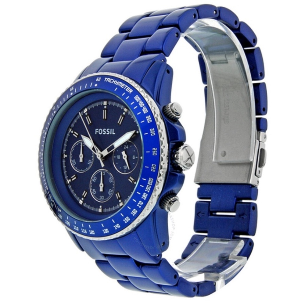 Fossil Men's Blue Chronograph Watch